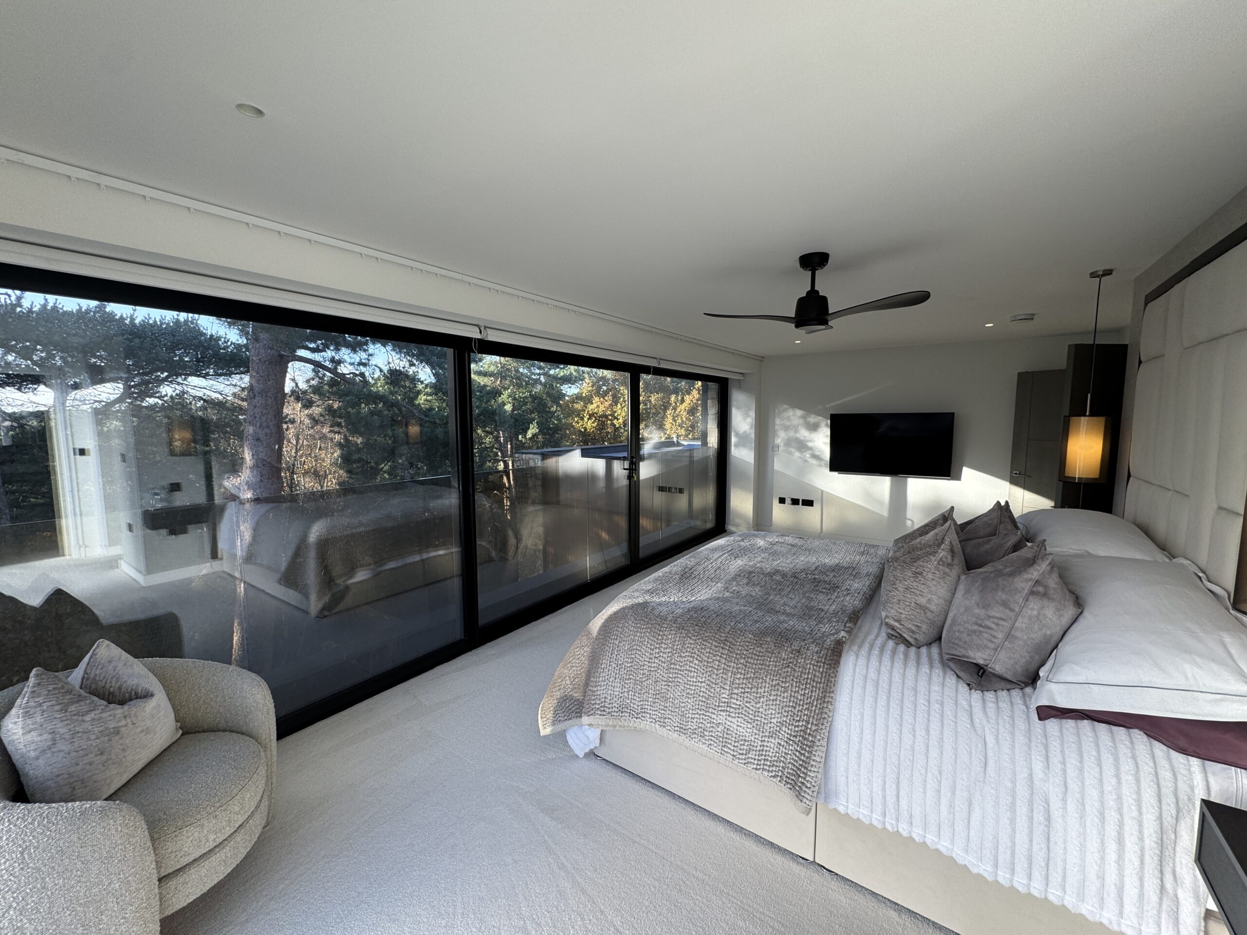 Canford Villa Luxury Holiday Let Master bed 3